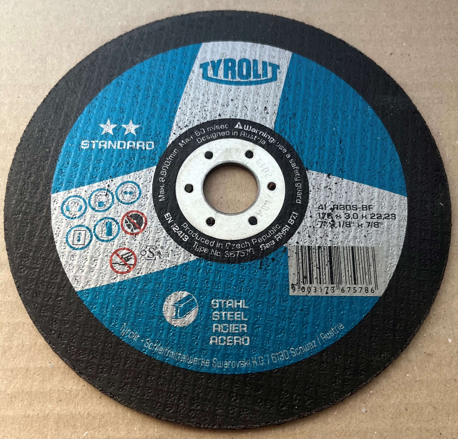 Tyrolit vágókorong 178x3,0x22,23